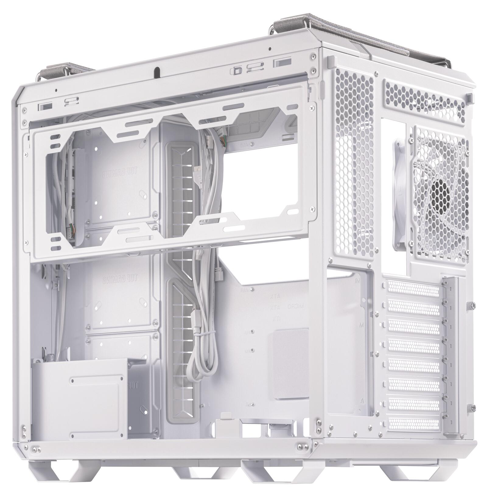 ASUS TUF Gaming GT502 PLUS TG modulares PC Gehäuse, weiß