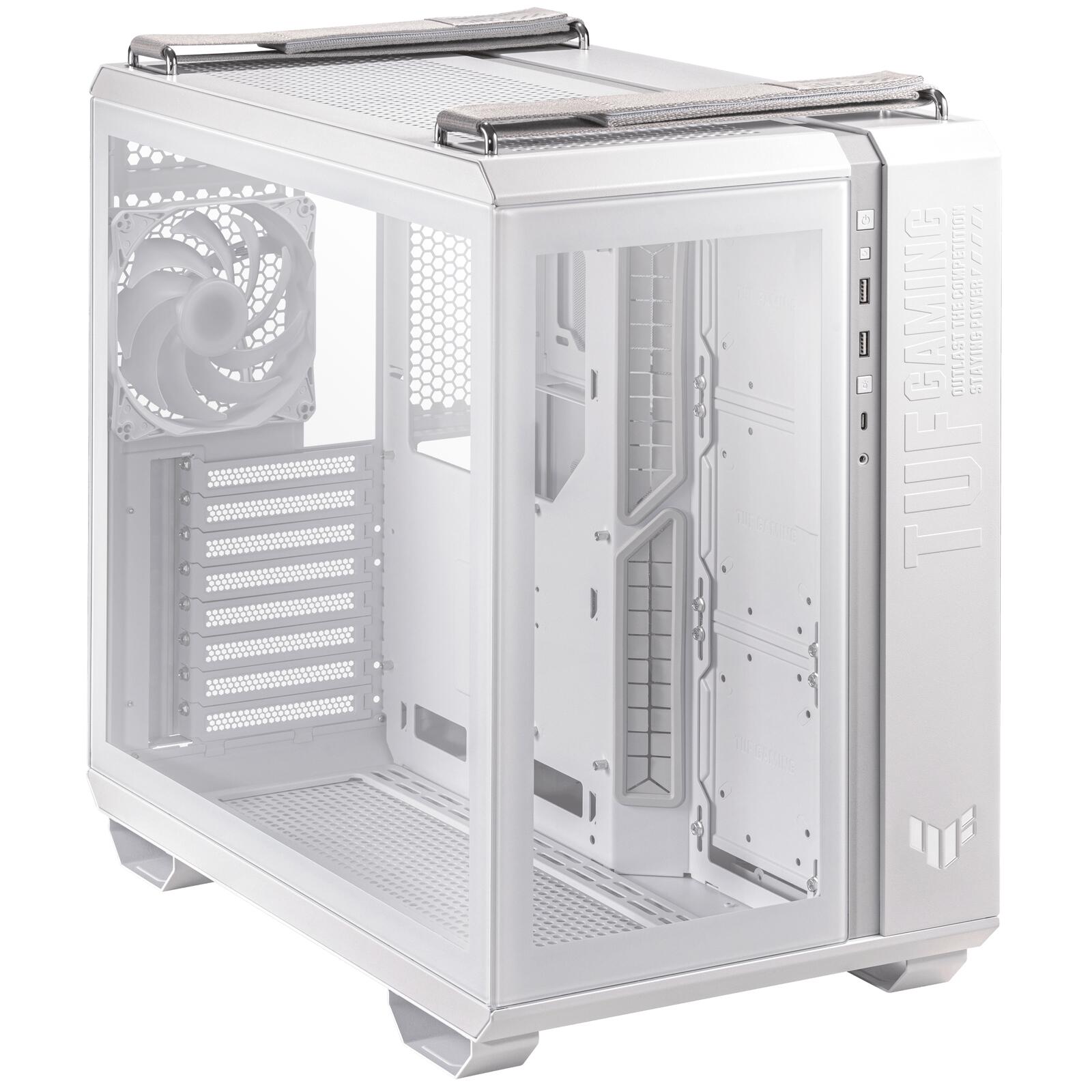 ASUS TUF Gaming GT502 PLUS TG modulares PC Gehäuse, weiß