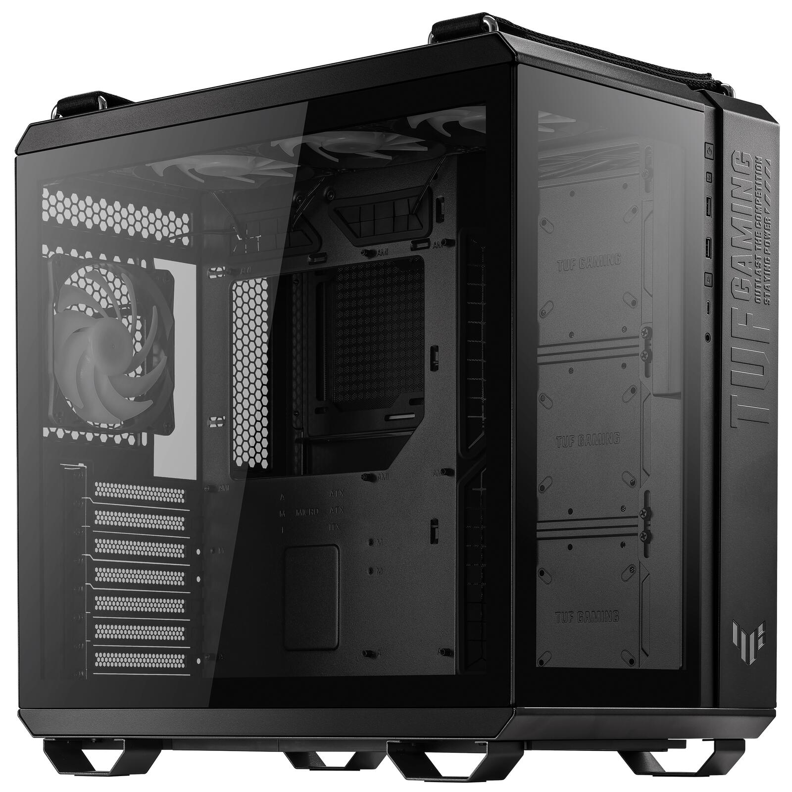 ASUS TUF Gaming GT502 PLUS TG modulares PC Gehäuse, schwarz