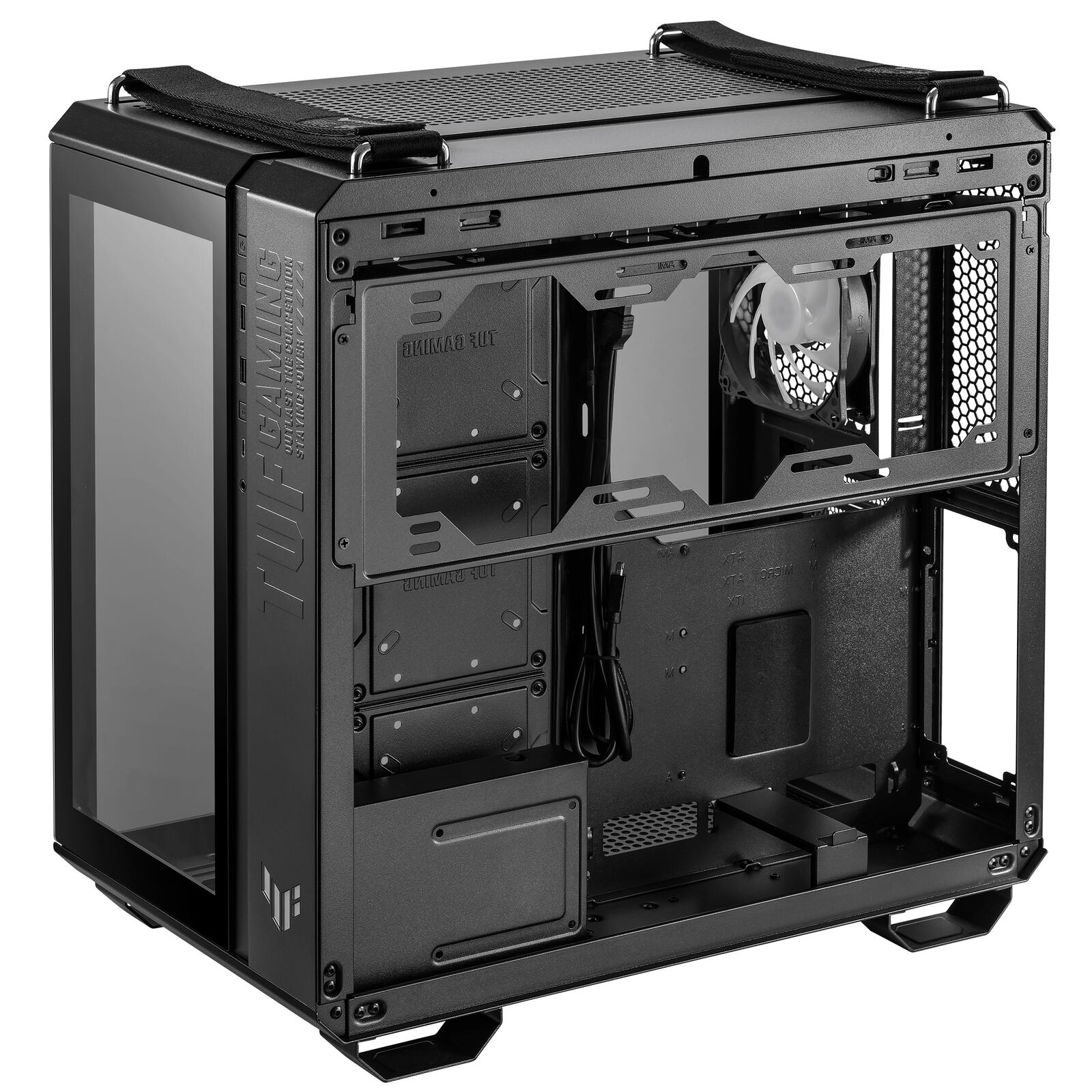 ASUS TUF Gaming GT502 PLUS TG modulares PC Gehäuse, schwarz