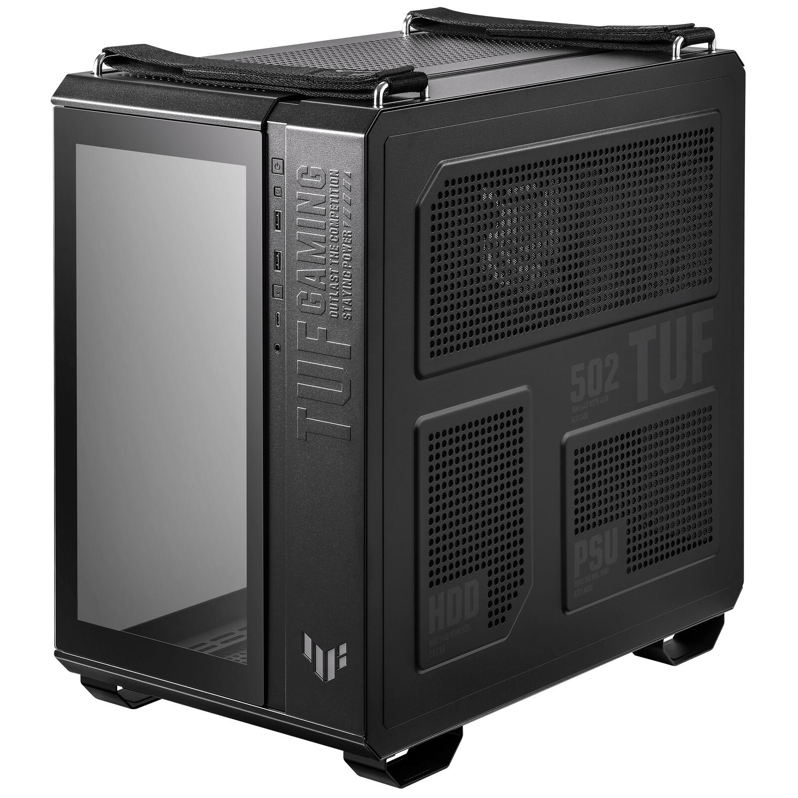 ASUS TUF Gaming GT502 PLUS TG modulares PC Gehäuse, schwarz