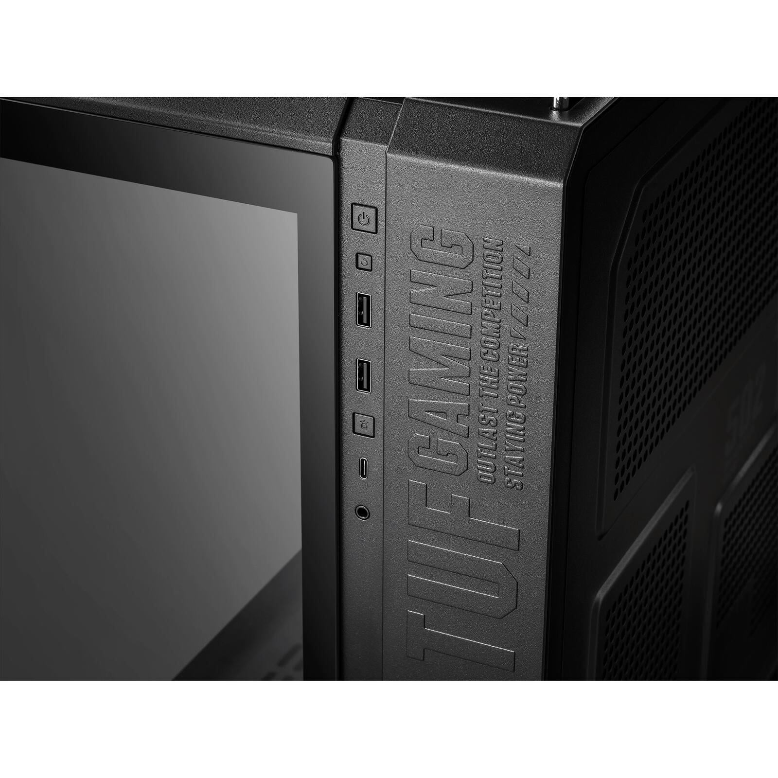 ASUS TUF Gaming GT502 PLUS TG modulares PC Gehäuse, schwarz