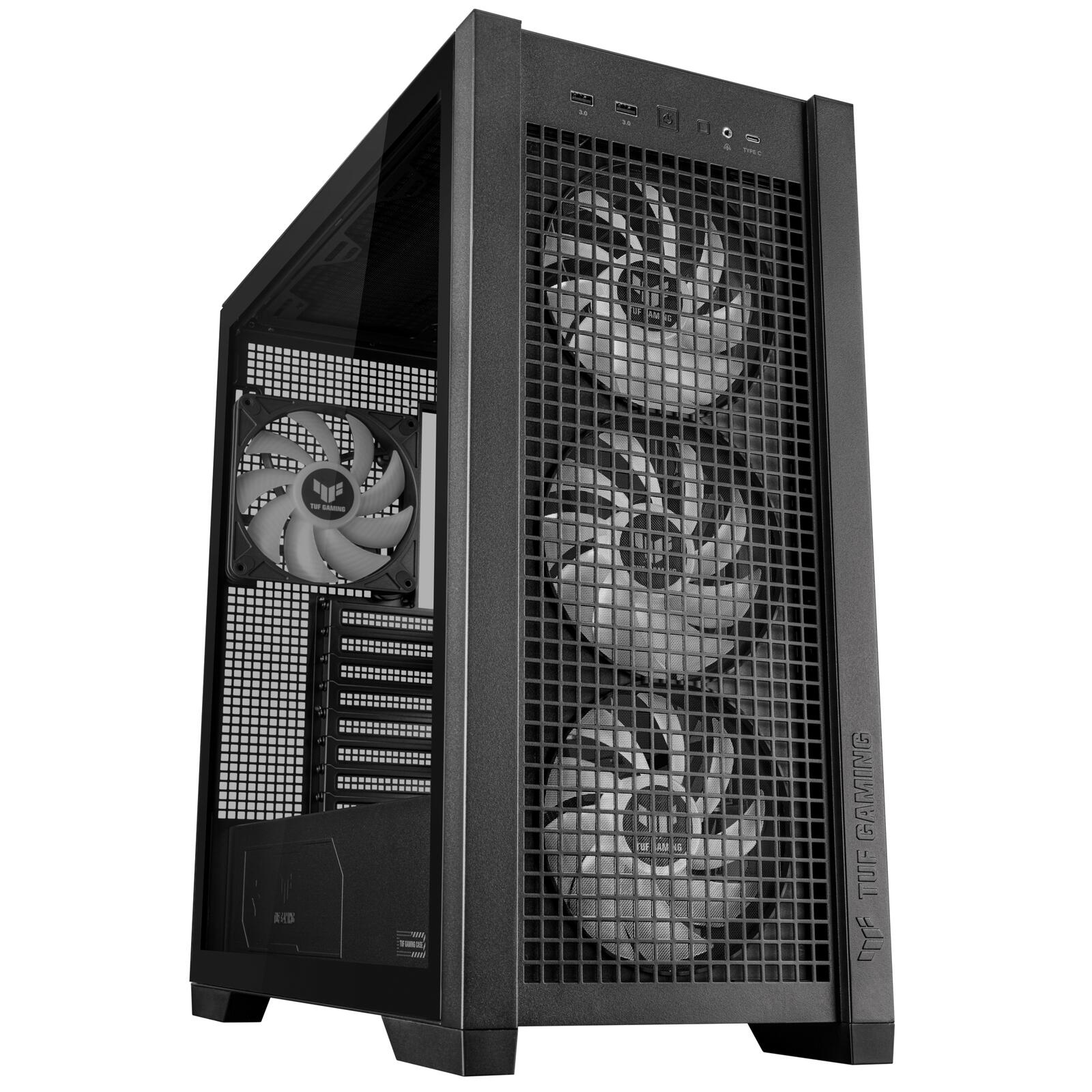 ASUS TUF Gaming GT302 ARGB Mid-Tower-ATX-Gehäuse, schwarz
