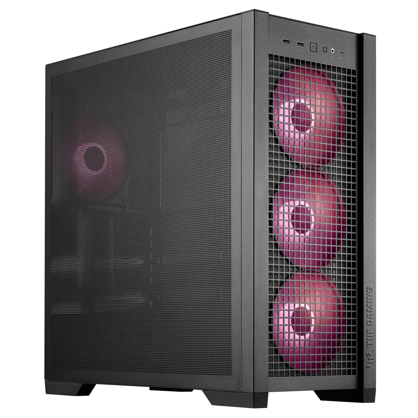 ASUS TUF Gaming GT302 ARGB Mid-Tower-ATX-Gehäuse, schwarz