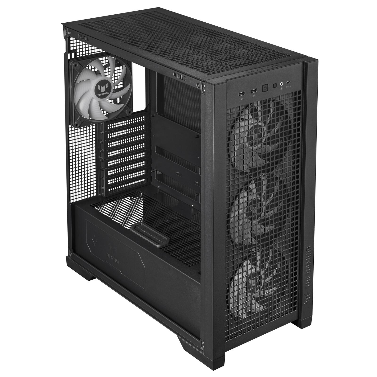 ASUS TUF Gaming GT302 ARGB Mid-Tower-ATX-Gehäuse, schwarz