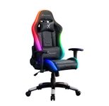 X Rocker Agility Compact eSports - Gaming-Bürodrehstuhl für Kinder & Teenager mit LED-Beleuchtung & App-Steuerung - schwarz
