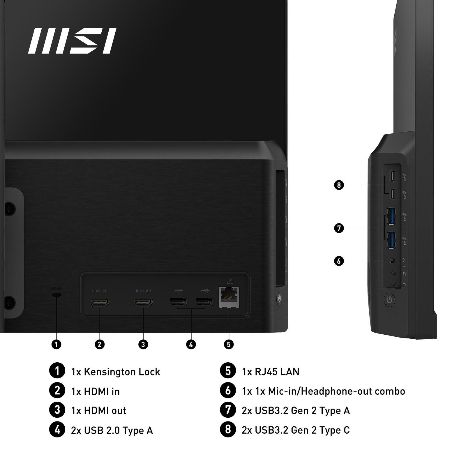 MSI Modern AM242TP 1M All-in-One-PC 60cm (23,8") Weiß