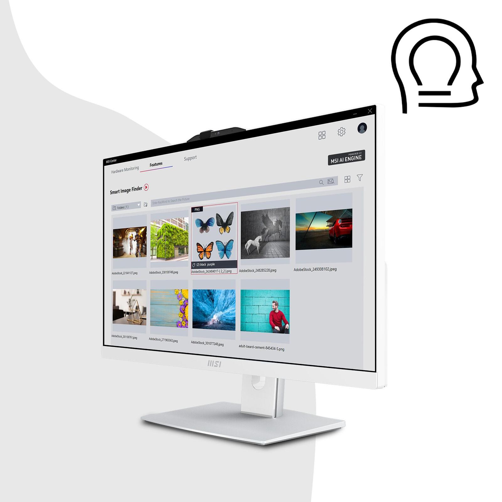 MSI Modern AM242TP 1M All-in-One-PC 60cm (23,8") Weiß