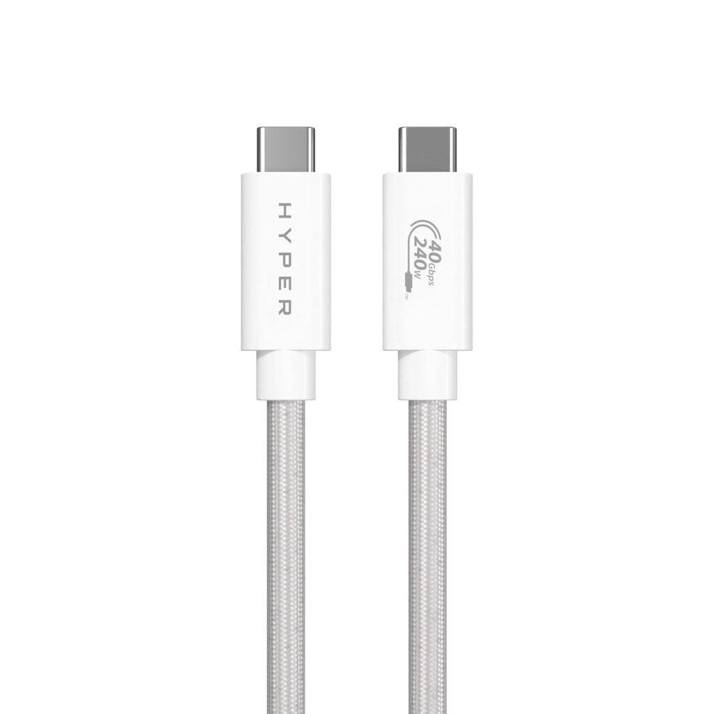 Hyper® HyperDrive Next USB4 Typ-C Performance Kabel (1.2m/4ft) - Weiß