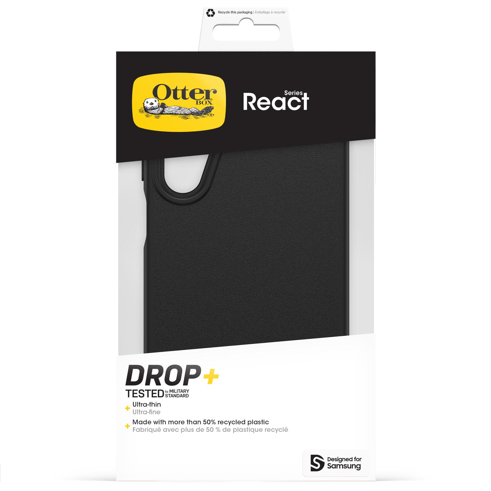 OtterBox React Samsung Galaxy A16/A16 5G Hülle - schwarz