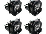 Beamerlampe für PANASONIC (ersetzt: ET-LAD12KF, ET-LAD12000F (4 LAMPS SET))