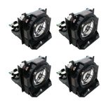 Beamerlampe für PANASONIC (ersetzt: ET-LAD12KF, ET-LAD12000F (4 LAMPS SET))