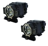 Beamerlampe für EPSON (ersetzt: ELPLP82, V13H010L82 (2 LAMPS SET))