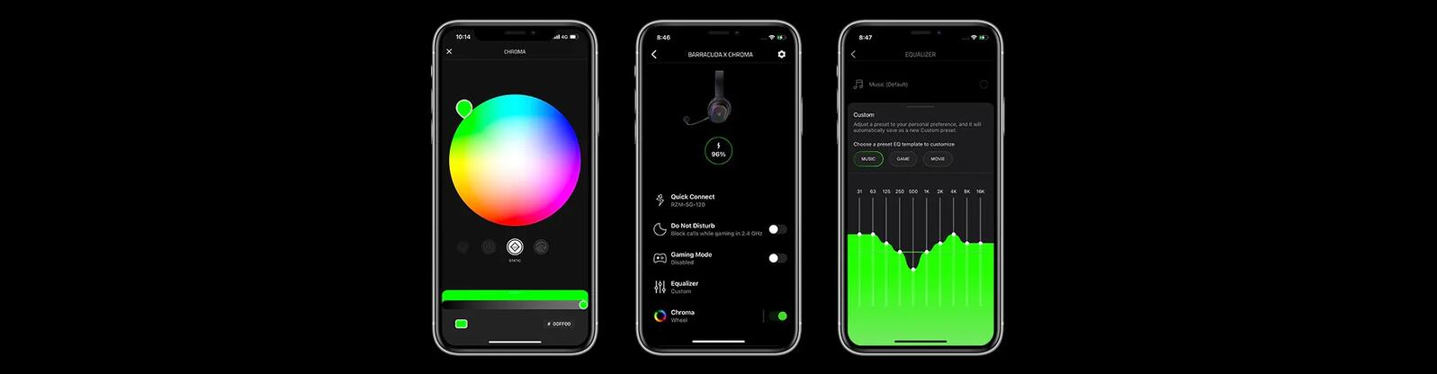 Razer Barracuda X Chroma kabelloses Multiplattform-Gaming-Headset, schwarz