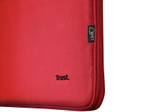 Trust Bologna Umweltfreundliche, schlanke Laptoptasche für 16 Zoll Laptops - Rot