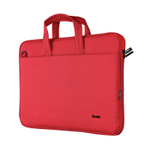 Trust Bologna Umweltfreundliche, schlanke Laptoptasche für 16 Zoll Laptops - Rot