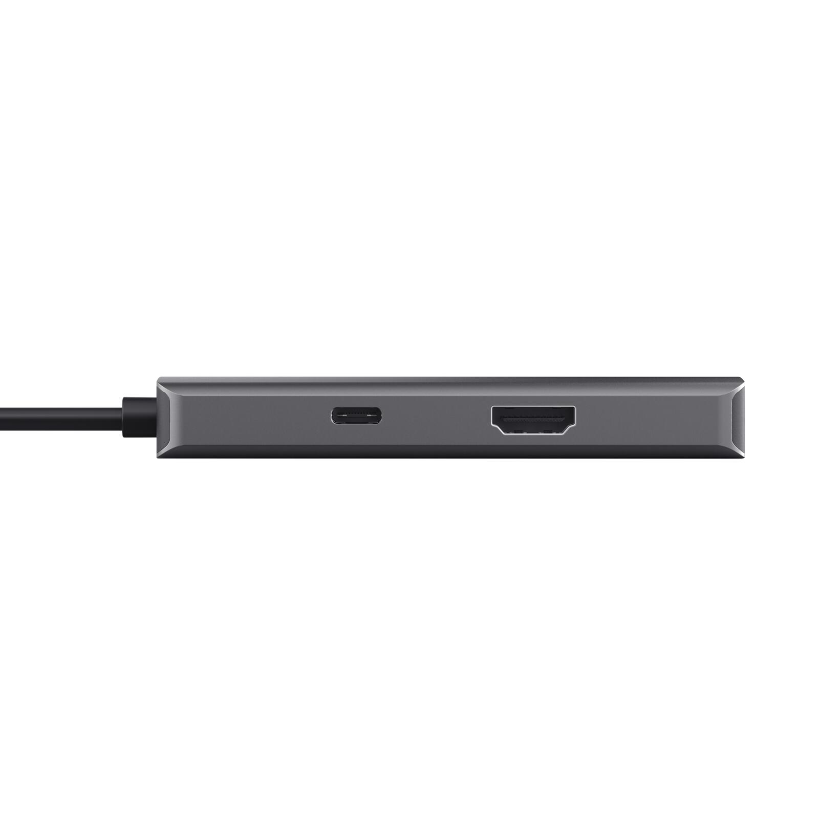 Trust Dalyx 6-in-1 USB-C Multi-Port Adapter - Silber