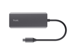 Trust Dalyx 6-in-1 USB-C Multi-Port Adapter - Silber
