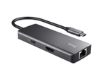 Trust Dalyx 6-in-1 USB-C Multi-Port Adapter - Silber