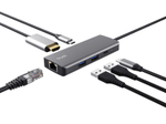 Trust Dalyx 6-in-1 USB-C Multi-Port Adapter - Silber