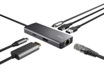 Trust Dalyx 6-in-1 USB-C Multi-Port Adapter - Silber