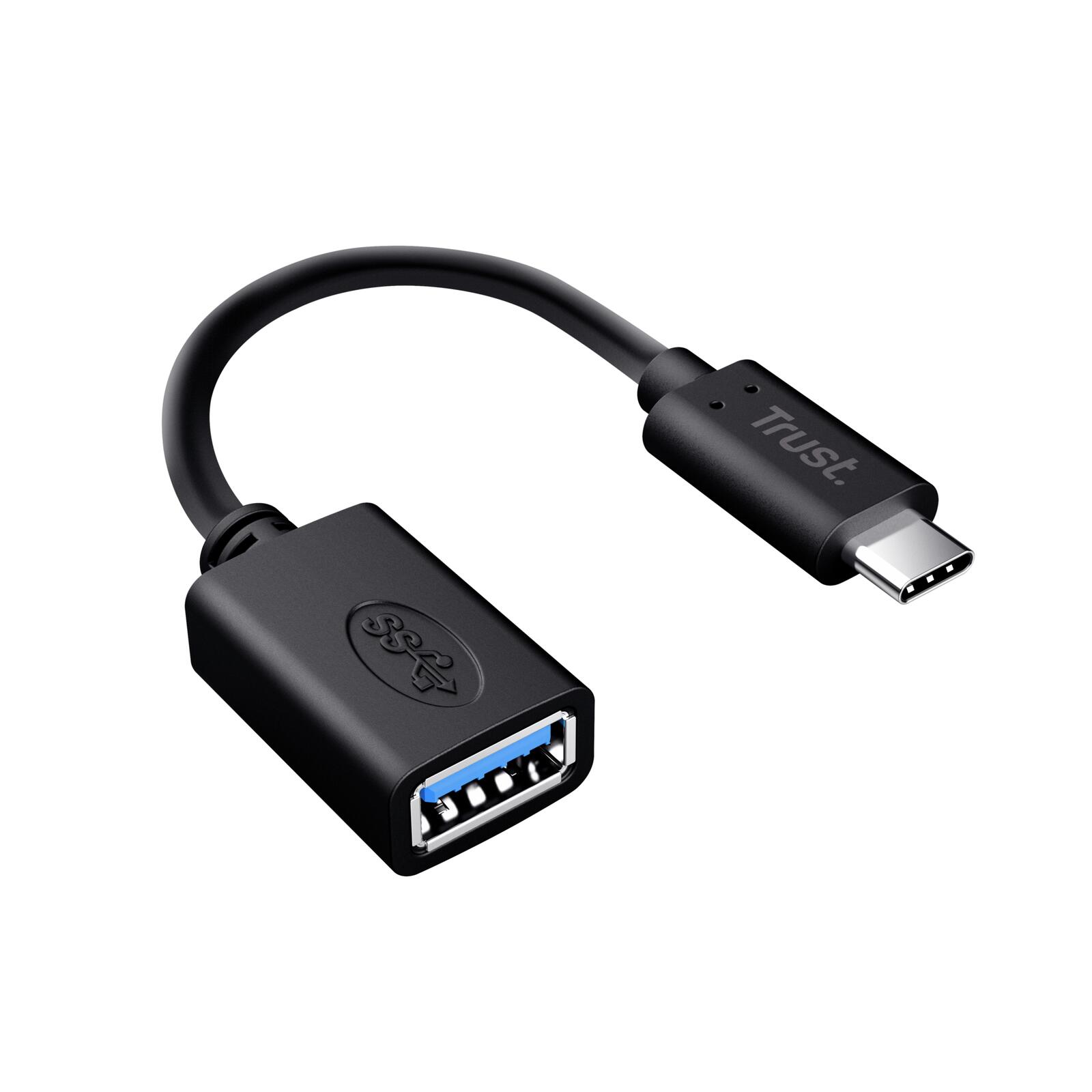 Trust CALYX USB-C-auf-USB-A Adapterkabel - Schwarz
