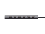 Trust Halyx USB 3.2 Gen1-Hub mit 7 Anschlüssen - Grau