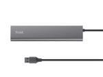 Trust Halyx USB 3.2 Gen1-Hub mit 7 Anschlüssen - Grau