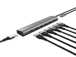 Trust Halyx USB 3.2 Gen1-Hub mit 7 Anschlüssen - Grau