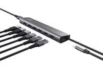 Trust Halyx USB 3.2 Gen1-Hub mit 7 Anschlüssen - Grau