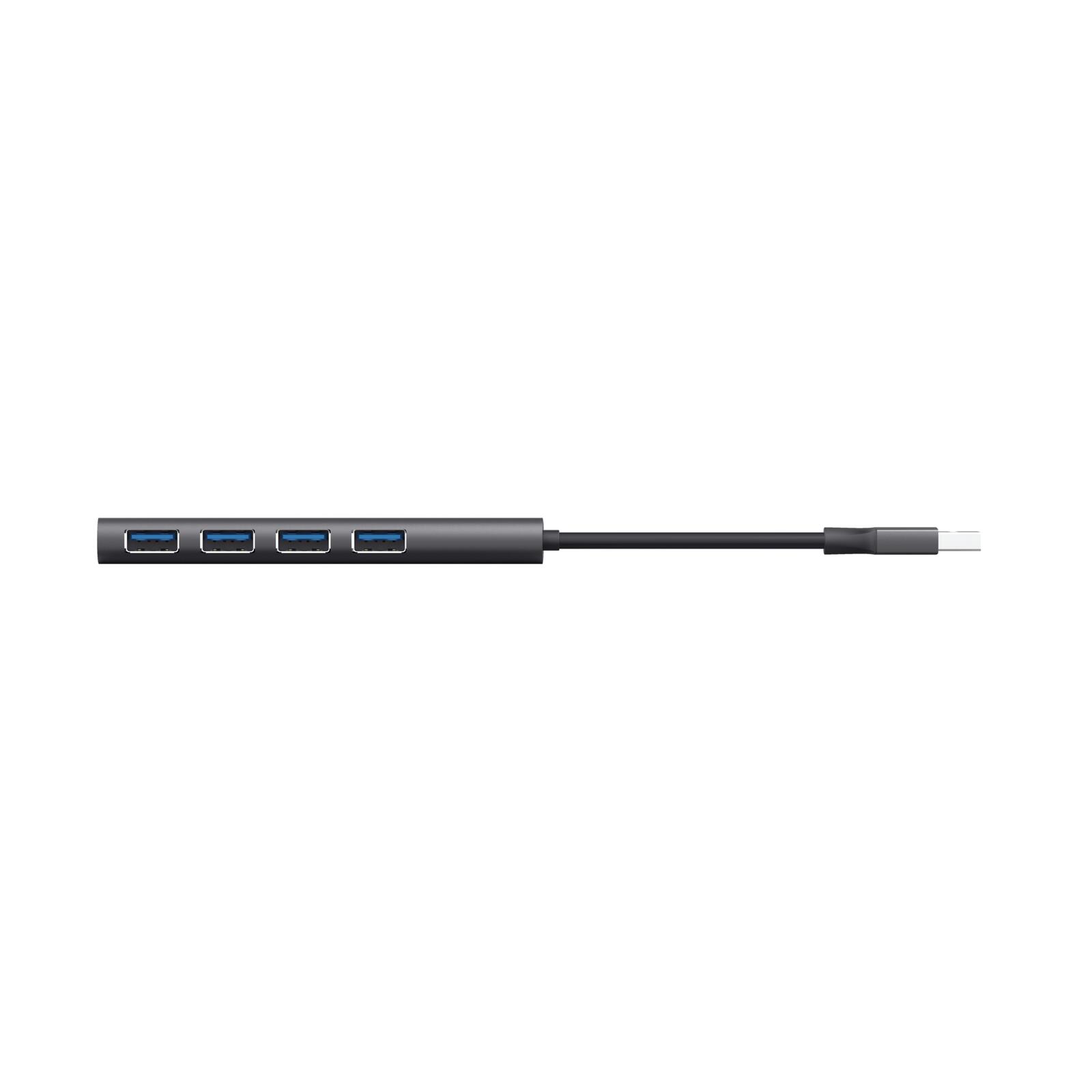 Trust Halyx USB 3.2 Gen 1-Hub mit 4 Anschlüssen - Grau