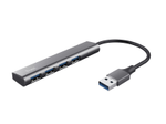 Trust Halyx USB 3.2 Gen 1-Hub mit 4 Anschlüssen - Grau