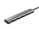 Trust Halyx USB 3.2 Gen 1-Hub mit 4 Anschlüssen - Grau