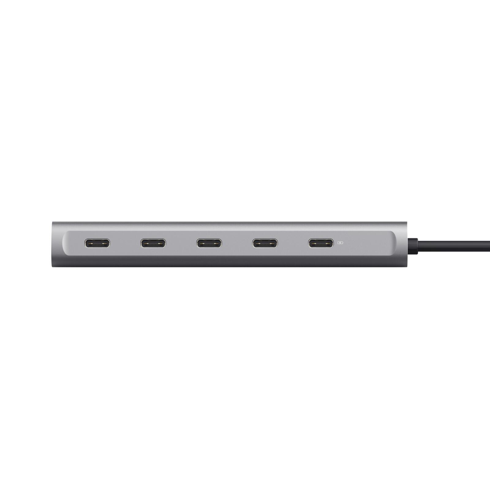 Trust Halyx 5er-Hub für USB-C - Silber