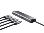 Trust Halyx 5er-Hub für USB-C - Silber