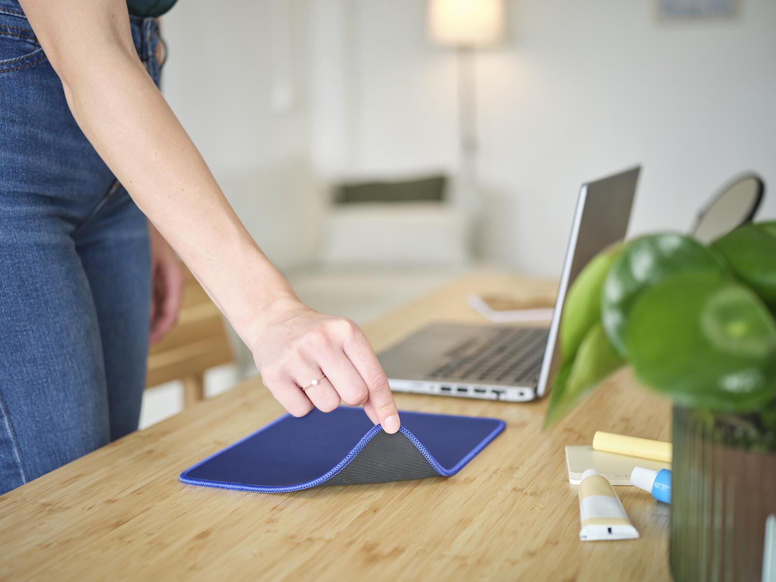 Trust Boye Mauspad hergestellt aus recycelten Materialien - Blau