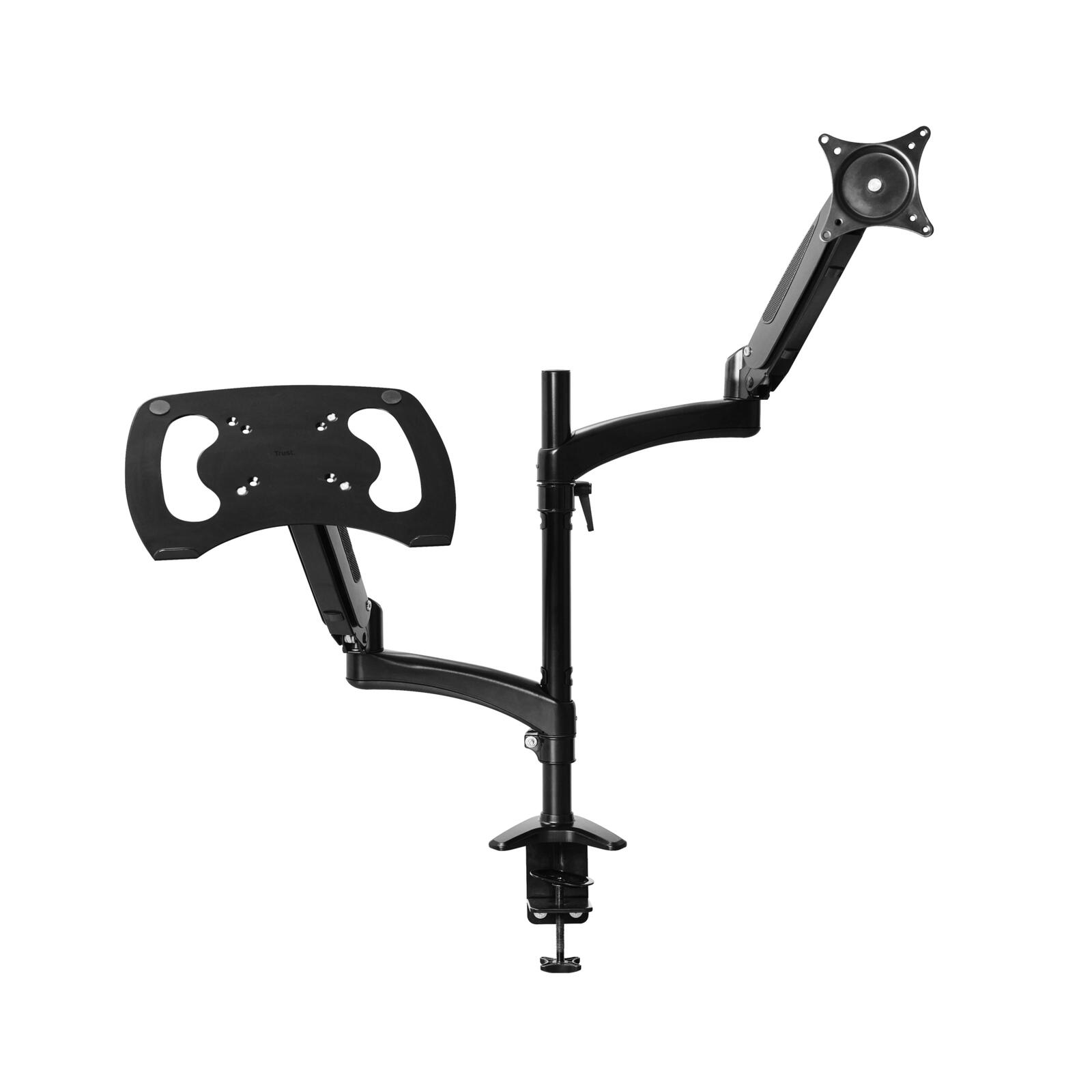 Trust Mara Monitor und Laptop-Arm - Schwarz