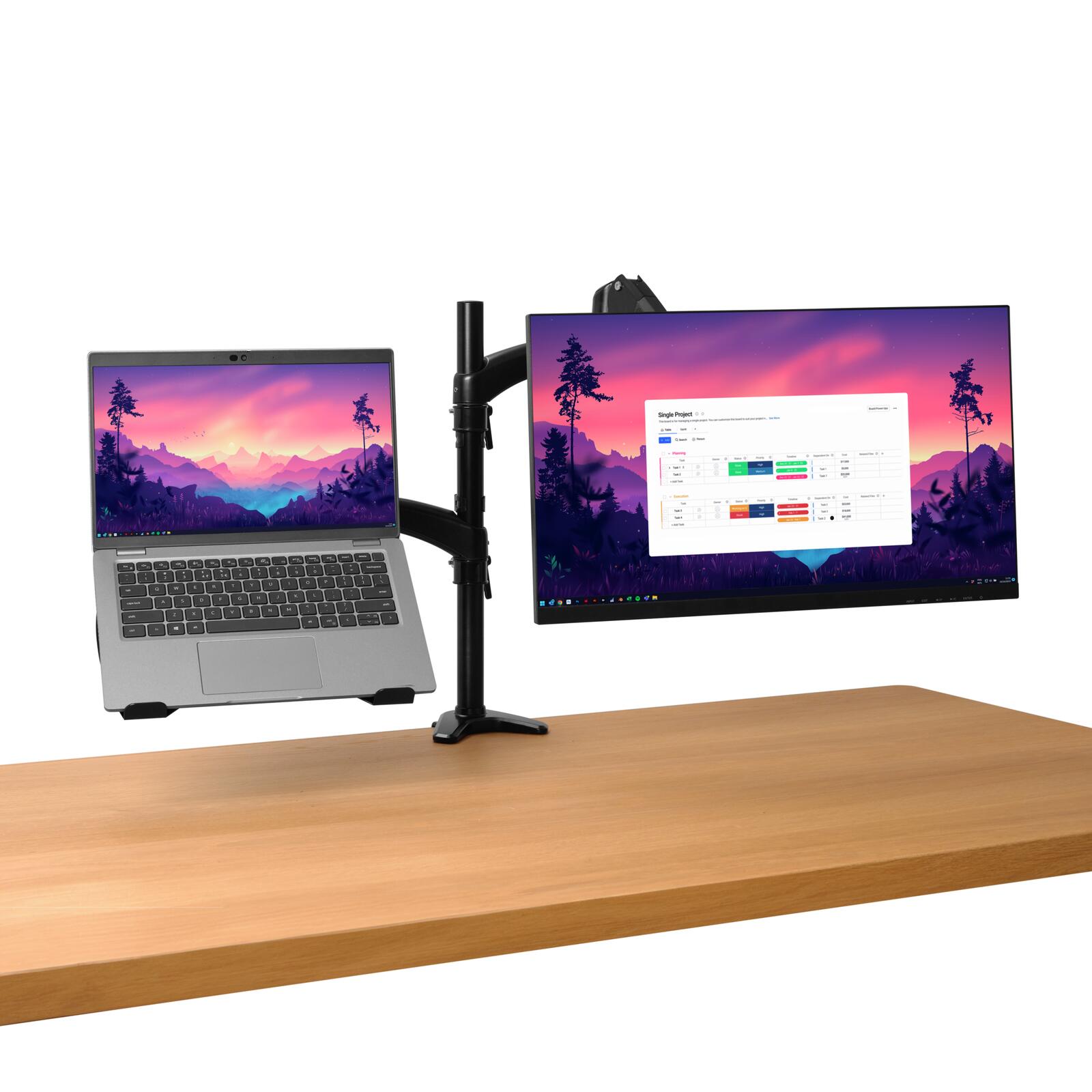 Trust Mara Monitor und Laptop-Arm - Schwarz