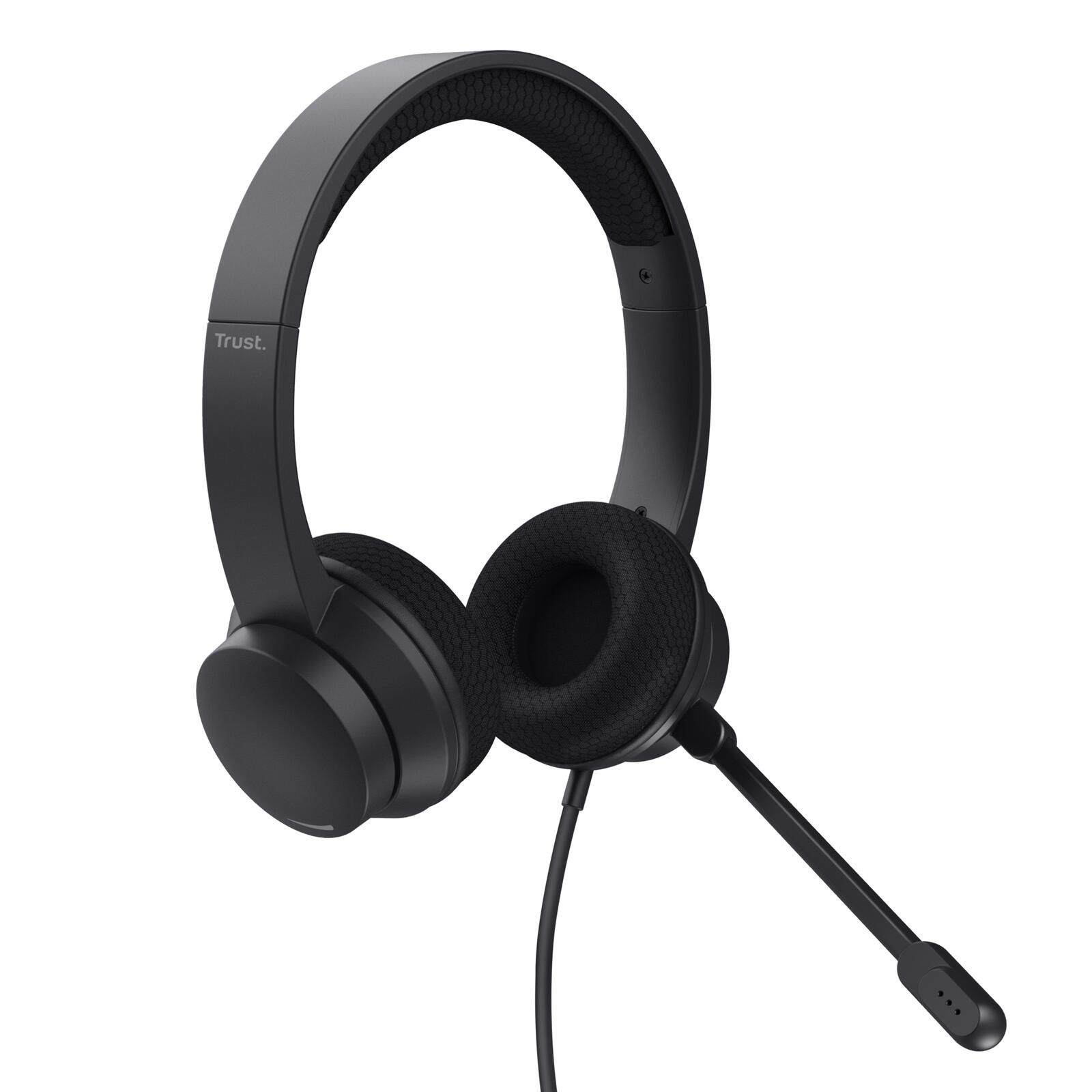 Trust HS-260 USB-ENC-Kopfhörer für PC - Schwarz