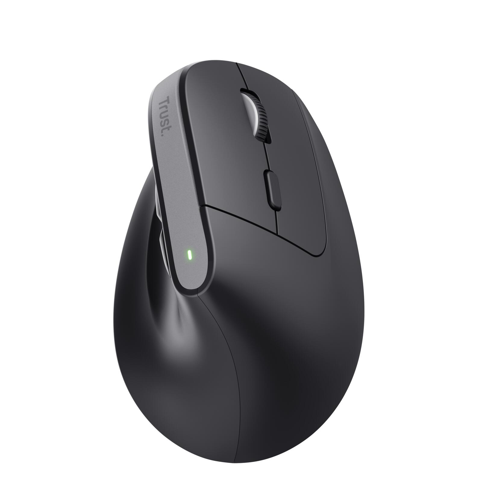 Trust Bayo+ Ergonomische kabellose Maus für mehrere Geräte - Schwarz
