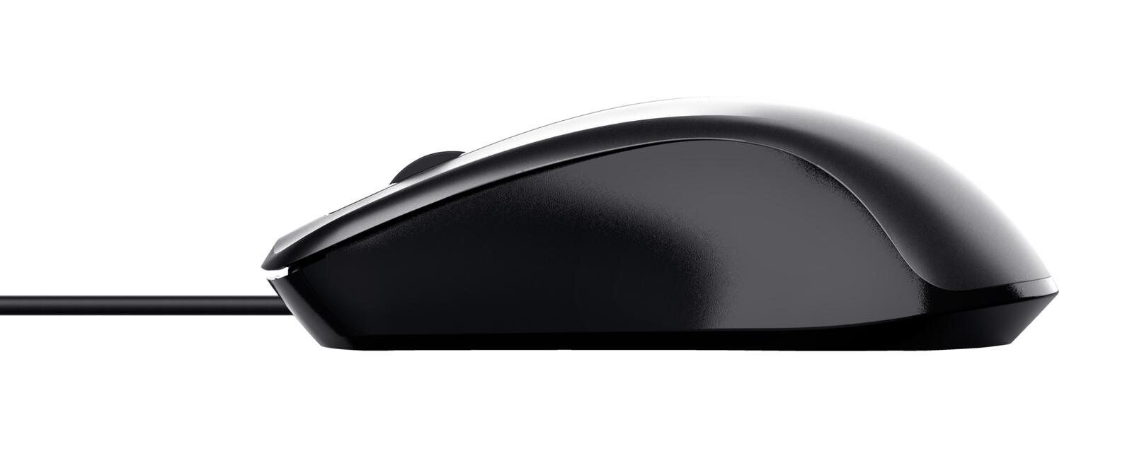 Trust Carve Optische Kabelmaus - Schwarz