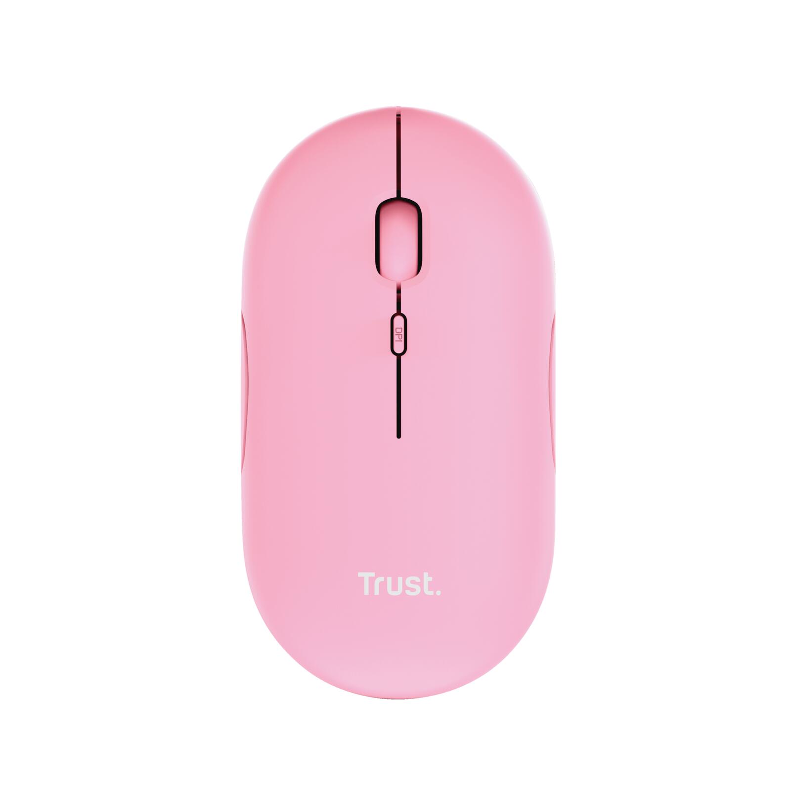 Trust Puck Extrem dünne wiederaufladbare Funkmaus - Rosa