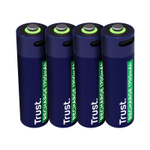 Trust Haushaltsbatterie Wiederaufladbarer Akku AA für USB-C