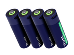 Trust Haushaltsbatterie Wiederaufladbarer Akku AA für USB-C