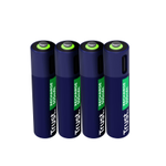 Trust Haushaltsbatterie Wiederaufladbarer Akku AAA für USB-C