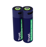 Trust Haushaltsbatterie Wiederaufladbarer Akku AA für USB-C