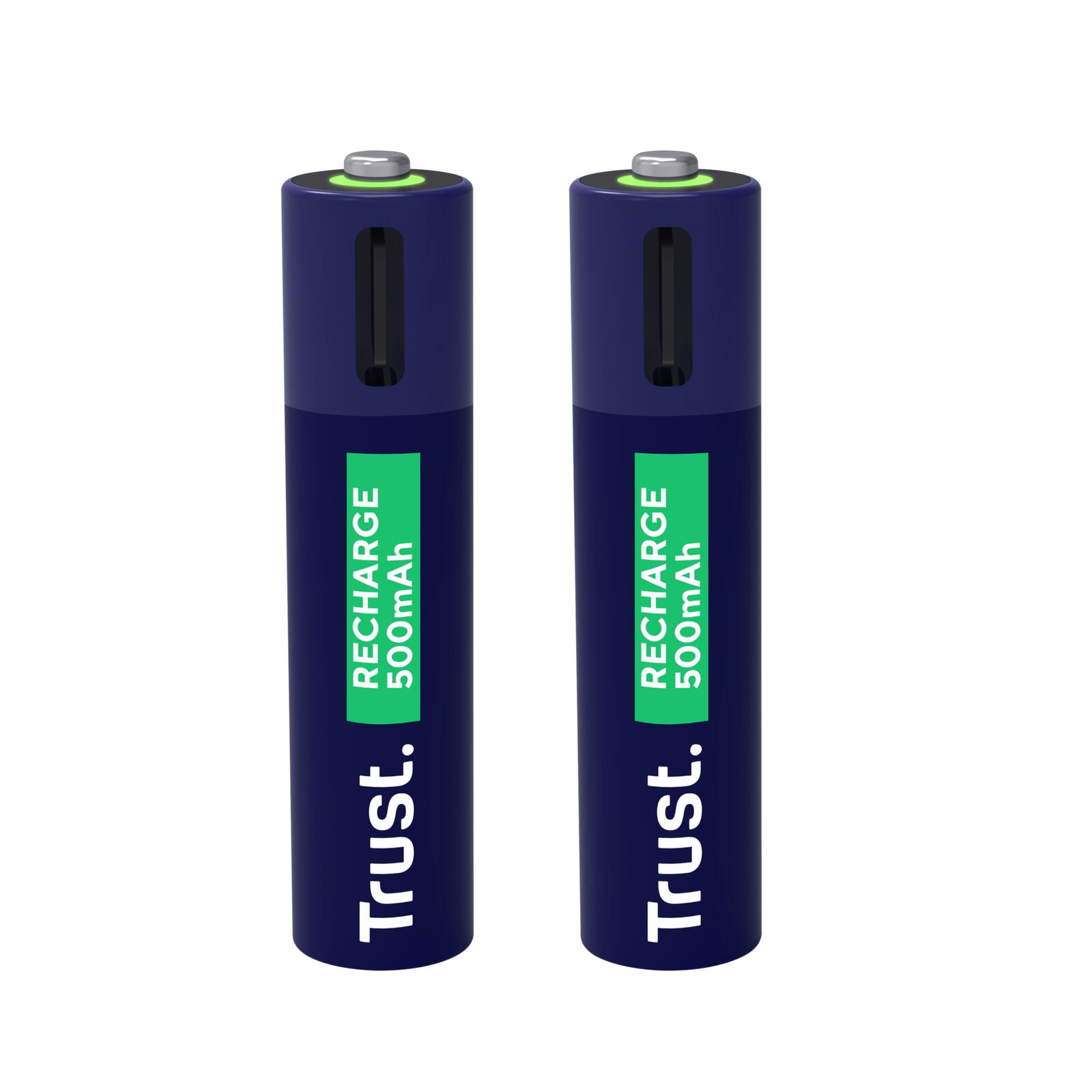 Trust Haushaltsbatterie Wiederaufladbarer Akku AAA für USB-C