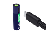 Trust Haushaltsbatterie Wiederaufladbarer Akku AAA für USB-C