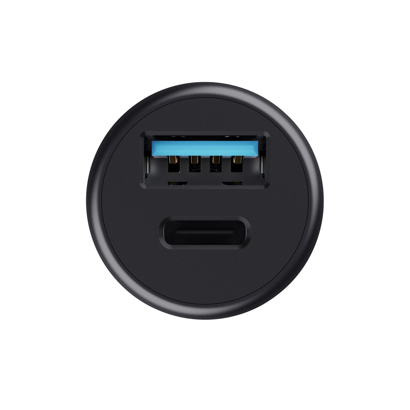 Trust Maxo Schnelles 38-W-Ladegerät fürs Auto mit USB-C und USB-A