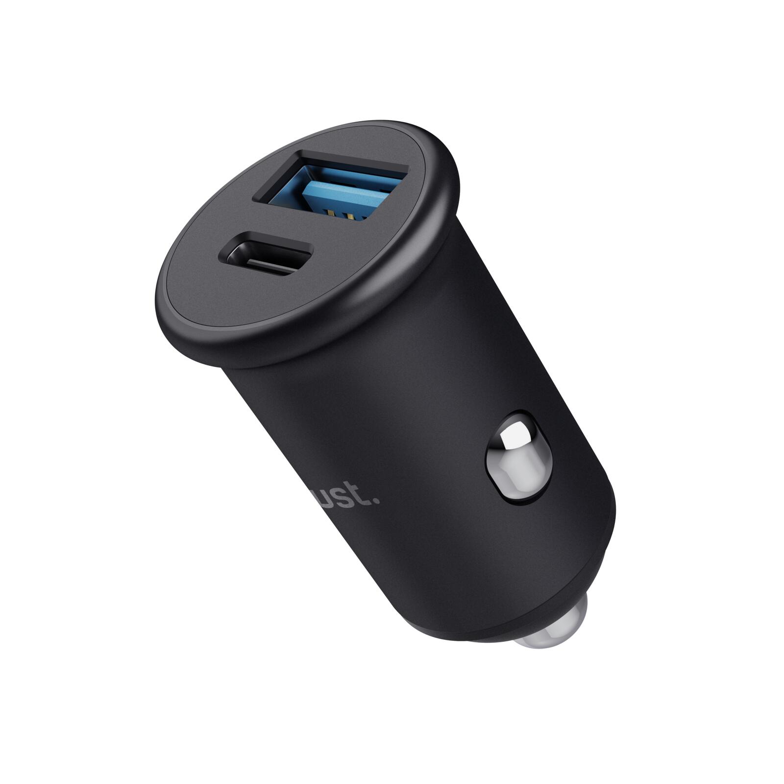 Trust Maxo Schnelles 38-W-Ladegerät fürs Auto mit USB-C und USB-A